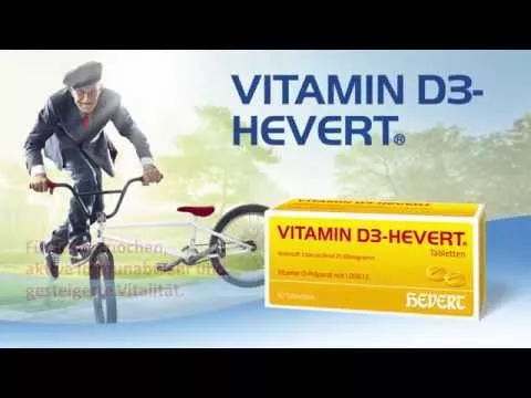 Vaizdo įrašas apie VITAMIN D3 HEVERT tabletės, 100 vnt