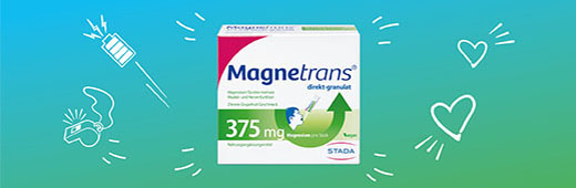 MAGNETRANS tiesiogiai 375 mg granulės, 20 vnt
