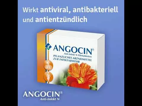 Vaizdo įrašas apie ANGOCIN Antiinfekcinės N plėvele dengtos tabletės, 500 vnt