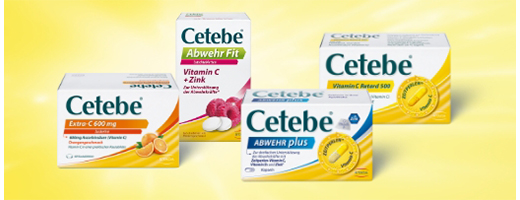 CETEBE Vitamino C pailginto atpalaidavimo kapsulės 500 mg, 30 vnt