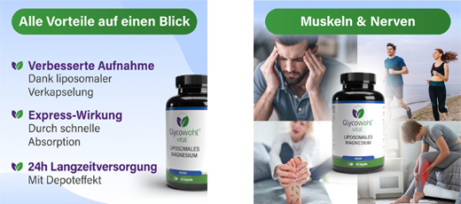 GLYCOWOHL vital liposominio magnio didelės dozės kapsulės, 120 vnt
