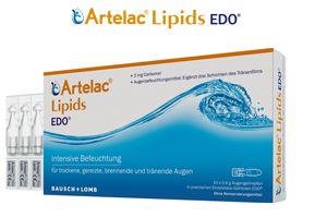 ARTELAC Lipidai EDO Akių gelis, 30X0,6 g
