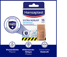 HANSAPLAST Ypač tvirtos vandeniui atsparios tinko juostelės, 16 vnt