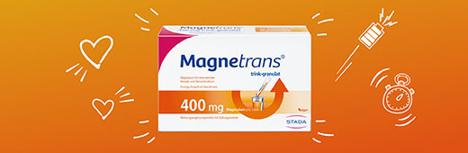 MAGNETRANS 400 mg geriamųjų granulių, 20X5,5 g