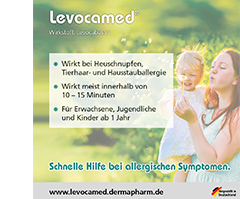 LEVOCAMED 0,5 mg/ml nosies purškalo suspensija, 5 ml