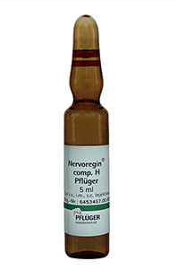NERVOREGIN comp.H Pflüger ampulės, 10 vnt