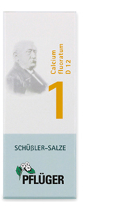 BIOCHEMIE Pflüger 1 Calcium fluoratum D 12 tablečių, 100 vnt