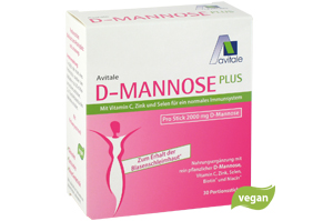 D-MANNOSE PLUS 2000 mg tabletės su vitaminais ir mineralais, 120 vnt