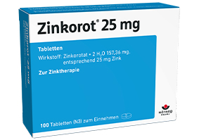 ZINKOROT 25 mg tabletės, 50 vnt