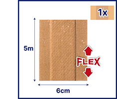 HANSAPLAST Elastinis gipsas 6 cmx5 m, 1 vnt