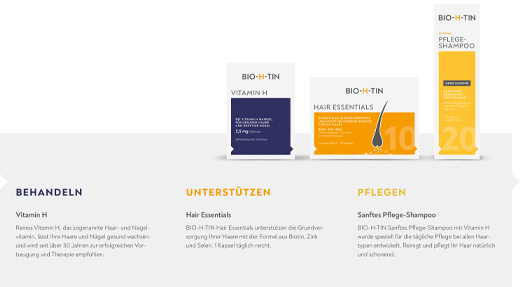 BIO-H-TIN "Hair Essentials" mikroelementų kapsulės, 30 kapsulių