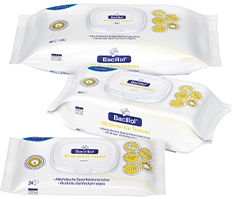 BACILLOL 30 jautrių servetėlių "Flow-Pack", 40 vnt