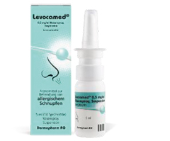 LEVOCAMED 0,5 mg/ml nosies purškalo suspensija, 5 ml