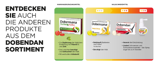DOBENSANA Žolelių vyšnių skonio vitaminas C & Cinko pastilės, 16 vnt