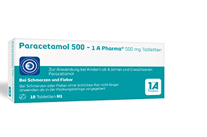 PARACETAMOL 500-1A Pharma tabletės, 10 vnt