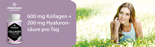 COLLAGEN 300 mg+Hyaluron 100 mg didelės dozės kapsulės, 60 vnt