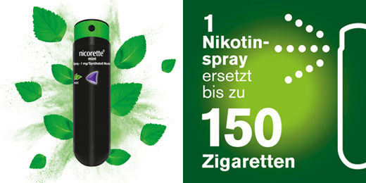 NICORETTE Mėtų purškalas 1 mg/purškalas, 2 vnt