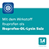 IBU-LYSIN 1A Pharma 400 mg plėvele dengtos tabletės, 50 vnt