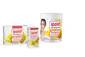 IPALAT Gerklės pastilės be cukraus, 120 vnt
