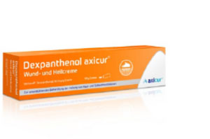 DEXPANTHENOL axicur žaizdų ir gijimo kremas 50 mg/g, 20 g