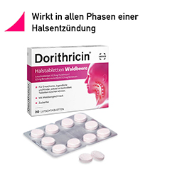 DORITHRICIN Gerklės pastilės su miško uogomis, 40 vnt