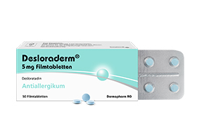 DESLORADERM 5 mg plėvele dengtos tabletės, 100 vnt