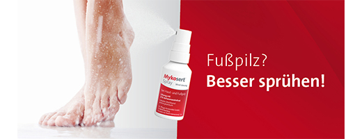 MYKOSERT Purškalas odai ir atleto pėdoms, 2X30 ml