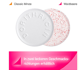 DORITHRICIN Gerklės pastilės su miško uogomis, 40 vnt