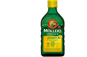 MÖLLER'S Omega-3 citrinų skonio aliejus, 250 ml