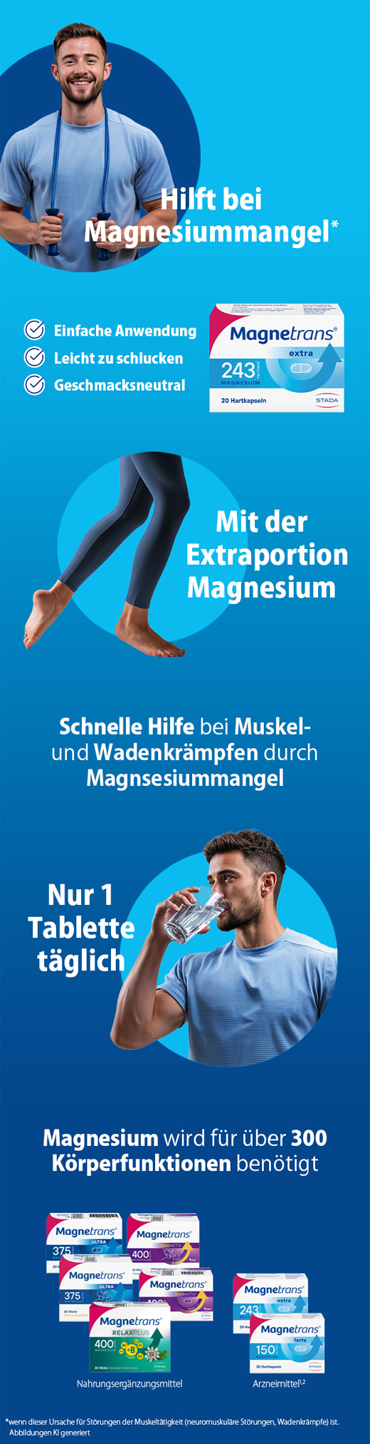 MAGNETRANS papildomos 243 mg kietosios kapsulės, 20 vnt
