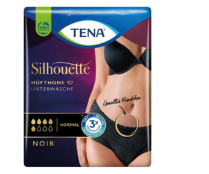 TENA SILHOUETTE normalus L noir, 9 vnt