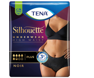 TENA SILHOUETTE plius M noir, 9 vnt