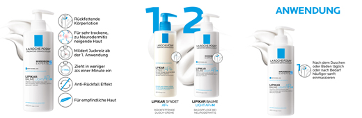 ROCHE-POSAY "Lipikar Baume light", 400 ml