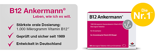 B12 ANKERMANN dengtos tabletės, 50 vnt