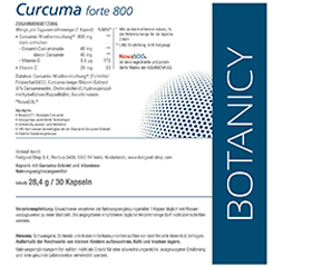 CURCUMA FORTE 800 su NovaSol Curcumin kapsulėmis, 30 vnt