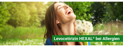 LEVOCETIRIZIN HEXAL alergijoms 5 mg plėvele dengtos tabletės, 100 vnt
