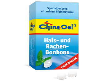 CHINA ÖL Gerklės ir kosulio pastilės be cukraus, 40 g