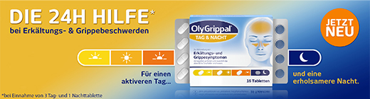 OLYGRIPPAL Diena & Naktis 500 mg/60 mg tabletės, 16 vnt