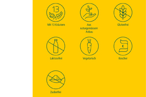 RICOLA o.Z.Box oranžiniai mėtų saldainiai, 50 g