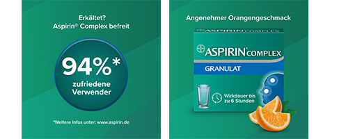 ASPIRIN COMPLEX Btl.w.Gran.z.Herst.e.Susp.z.Einn., 20 vnt