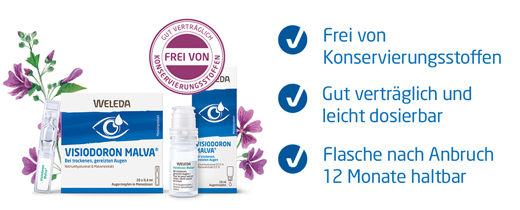 VISIODORON Malva akių lašai, 10 ml