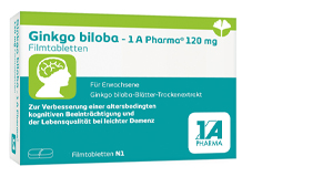 GINKGO BILOBA-1A Pharma 120 mg plėvele dengtos tabletės, 120 vnt