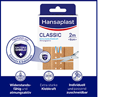 HANSAPLAST Klasikinis tinkas 6 cmx2 m, 1 vnt
