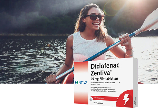 DICLOFENAC Zentiva 25 mg plėvele dengtos tabletės, 20 vnt