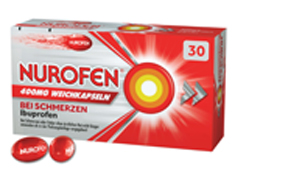 NUROFEN 400 mg minkštos kapsulės, 30 vnt