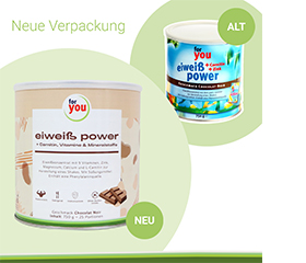FOR YOU "eiweiß power" šokolado milteliai, 750 g