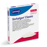 SORBALGON Klasikinis 10x10 cm kalcio alginato kompresas, 10 vnt