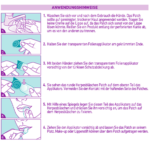 COMPEED Herpes lizdinių plokštelių aplikatorius HRA, 15 vnt