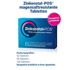 ZINKOROTAT POS enterinėmis plėvele dengtos tabletės, 100 vnt