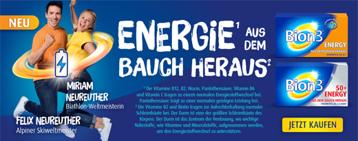 BION3 Energijos tabletės, 30 kapsulių